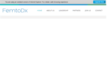 Tablet Screenshot of femtodx.com